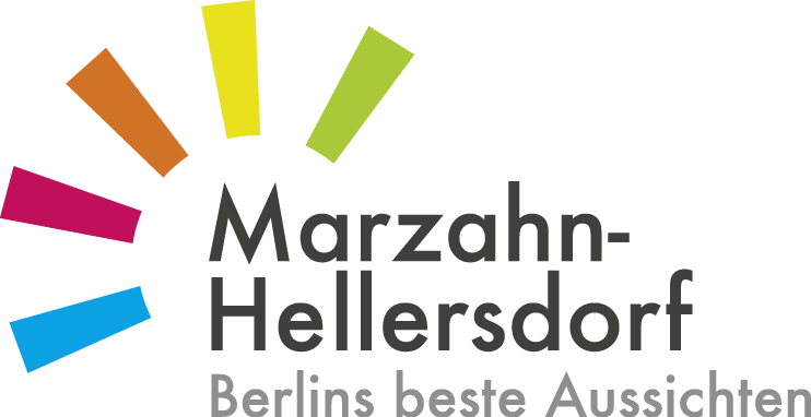 Logo des Bezirks Marzahn-Hellersdorf - Berlins beste Aussichten