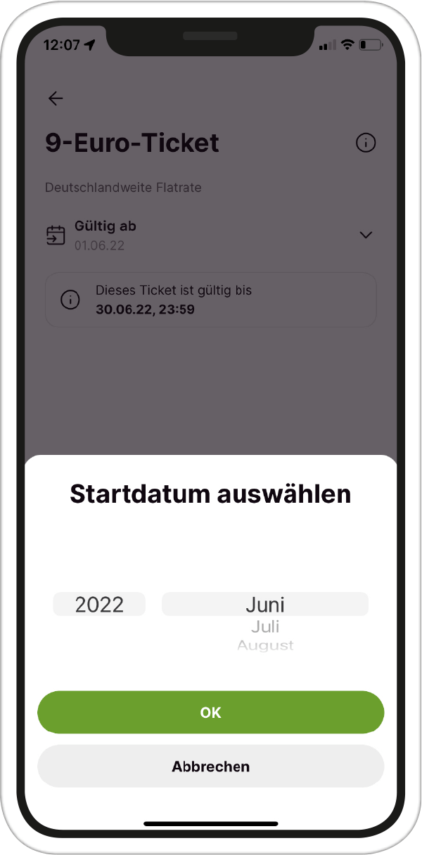 bvg-jelbi-9-euro-ticket-schritt3 Jelbi-App Startdatum auswählen für 9-Euro-Ticket